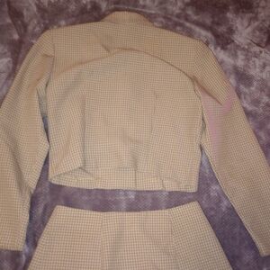 Rampage Tan Checkered Women's Suit